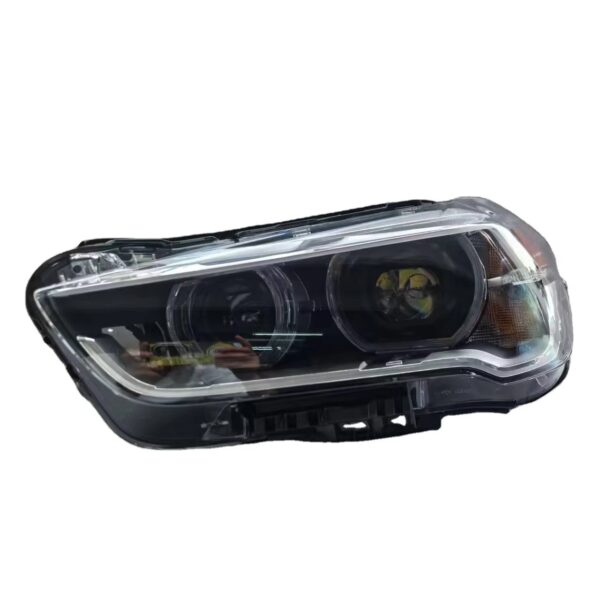 BMW X1 F48/F49 LED Headlight Assembly (2016-2019) US Spec with Amber Side Marker | Plug-and-Play | OEM Fitment